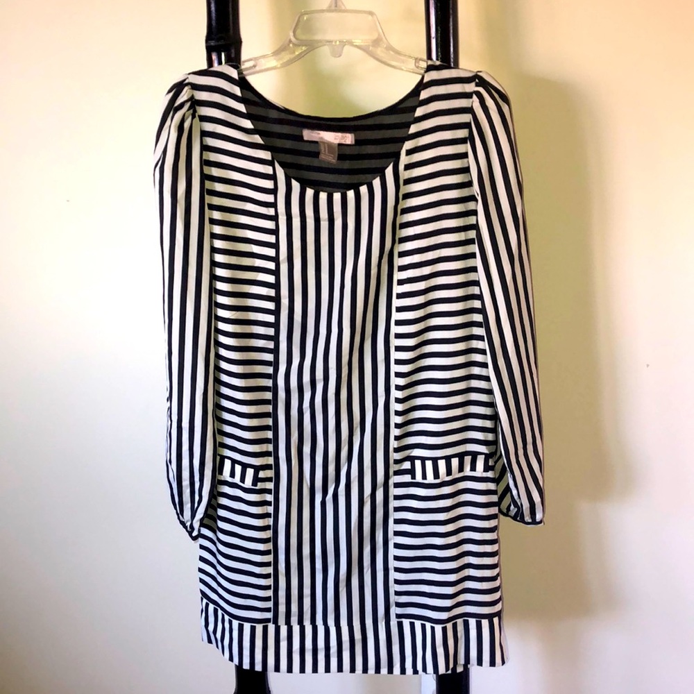 Black & White Striped Dress